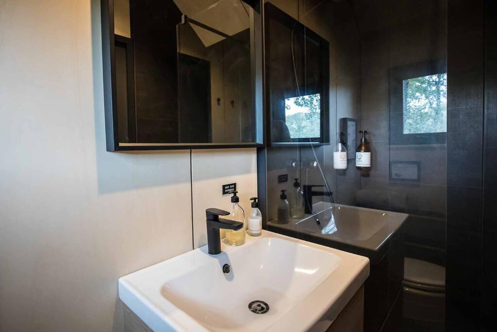 L'Envolee Ecolodge, Tiny House Au Coeur Des Vignes Loches-sur-Ource エクステリア 写真